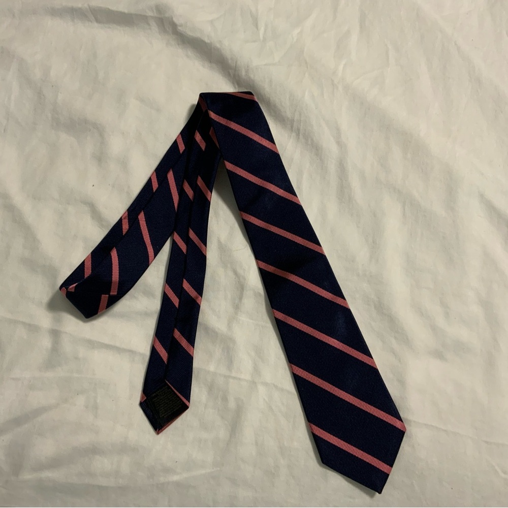 Brooks Brothers Blue and Pink Silk Tie